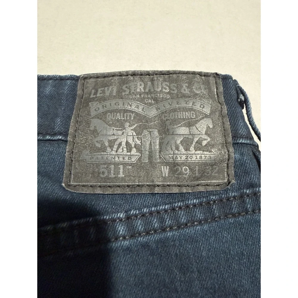 Levi Strauss & Co 511 Men's 29x32 Dark Blue Denim Jeans